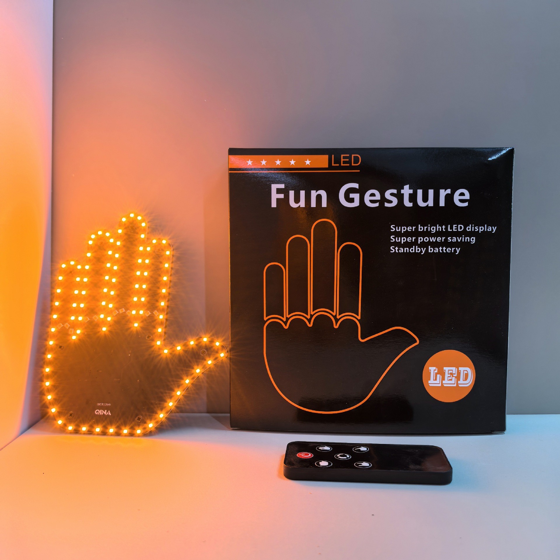 Car LED Finger Lights Funny Ca - огляд і ціна Interior Design Icon