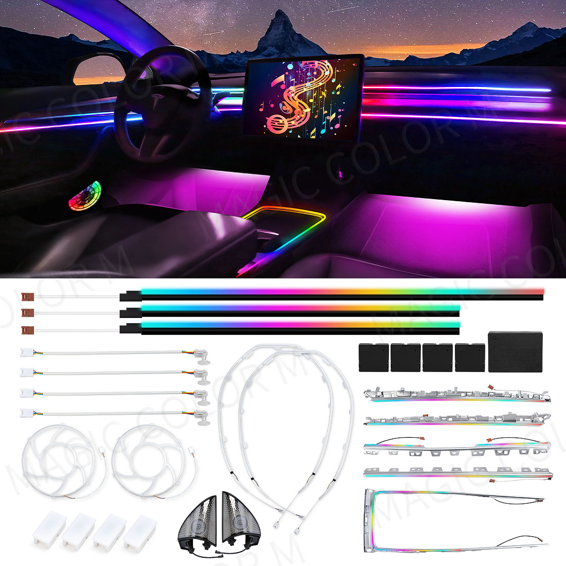 For Tesla Model 3 Y 2021 2022  - огляд і ціна Interior Design Tech