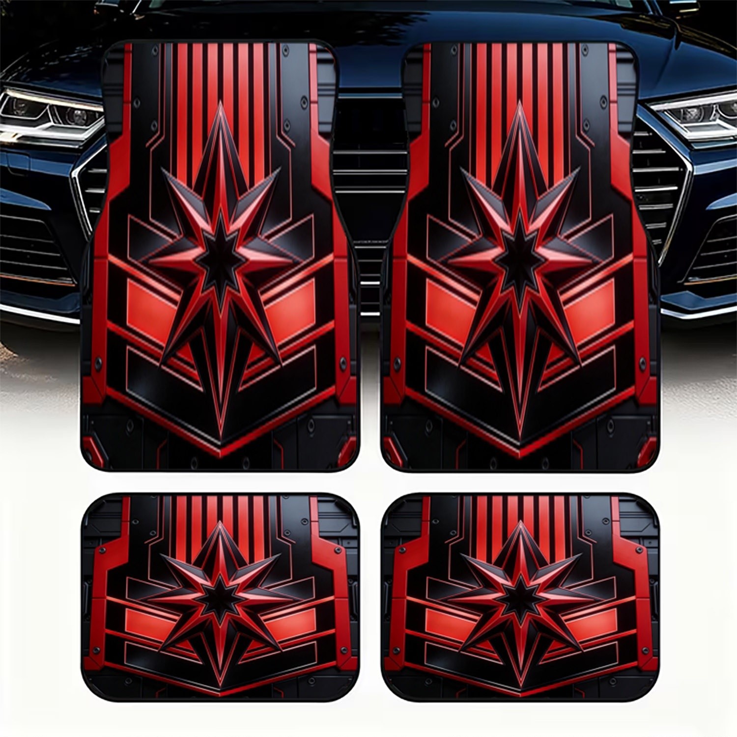 4pcs Car Floor Mats, Stylized  - огляд і ціна Interior Design Tech