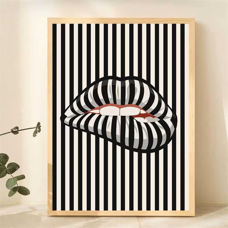 Simple and Abstract Striped Li - огляд і ціна Interior Design Poster