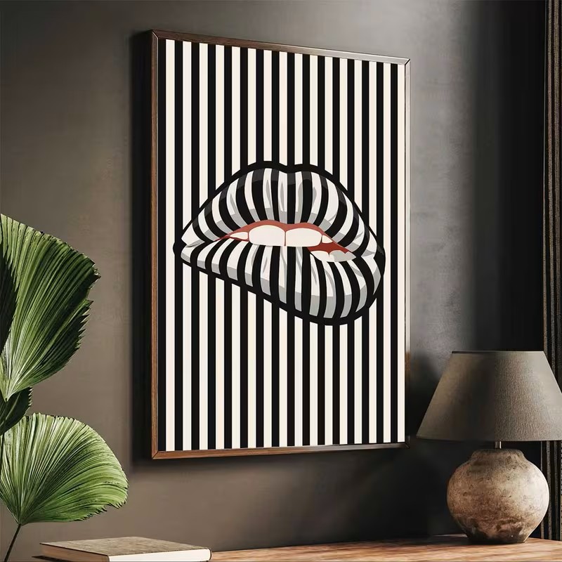 Simple and Abstract Striped Li - огляд і ціна Interior Design Poster