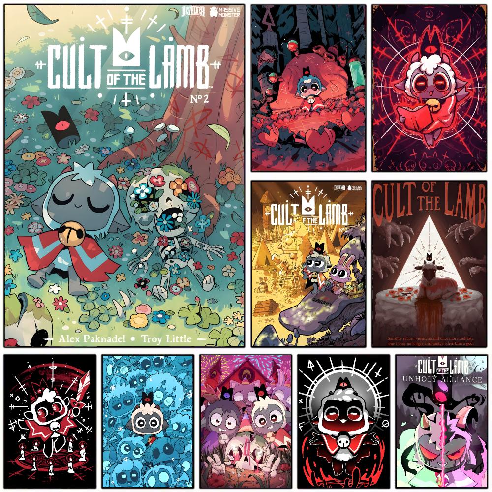 dark game C-Cult of the Lamb P - огляд і ціна Interior Design Poster