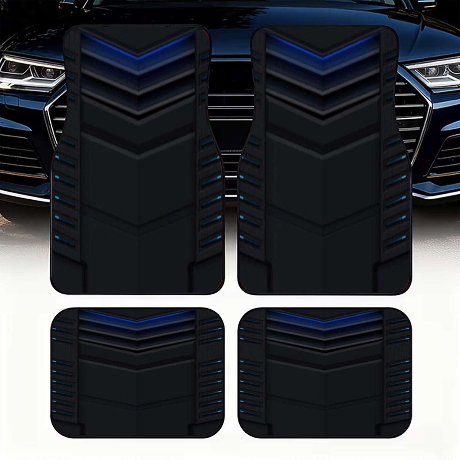 4pcs Car Floor Mats, Dark Futu - огляд і ціна Interior Design Tech