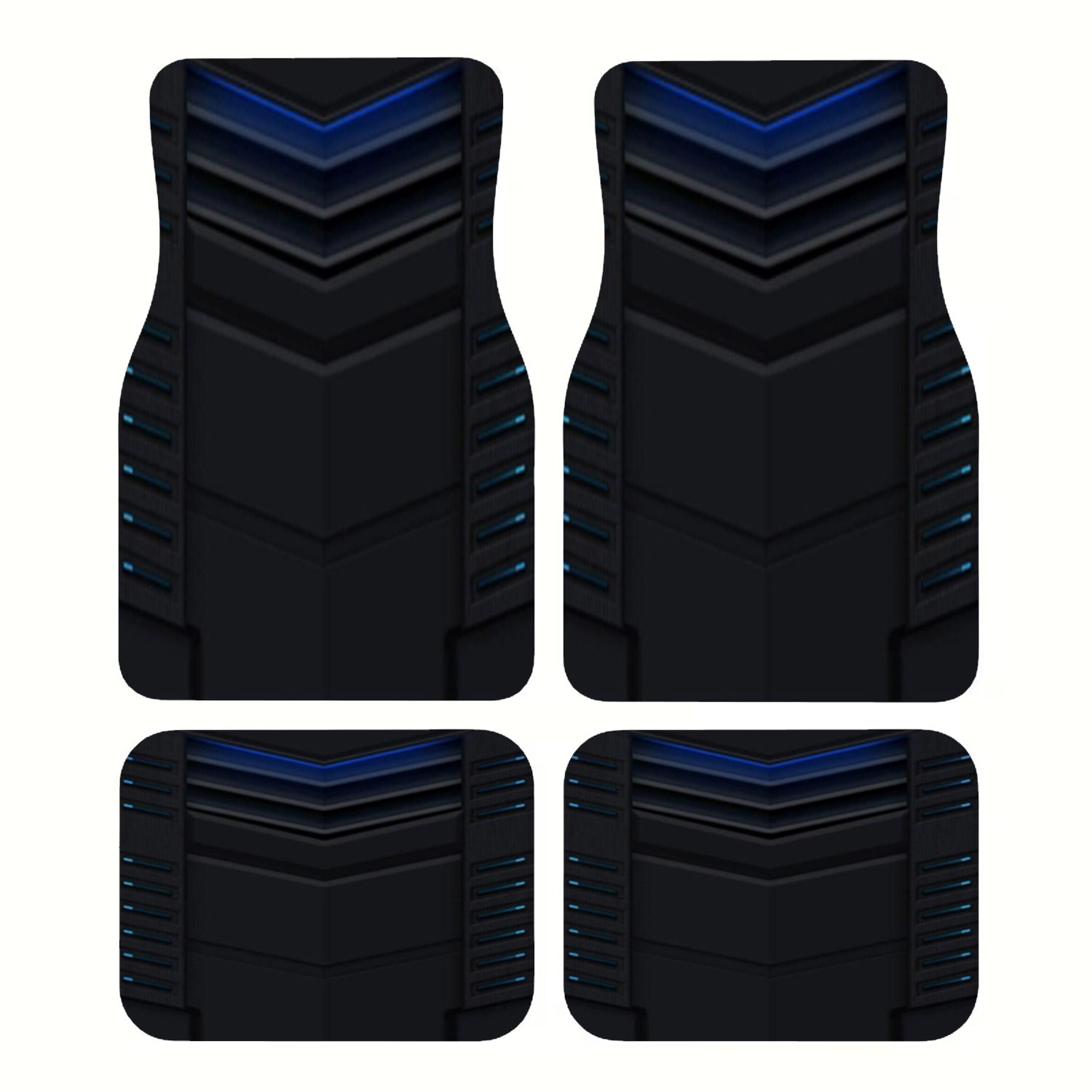 4pcs Car Floor Mats, Dark Futu - огляд і ціна Interior Design Tech