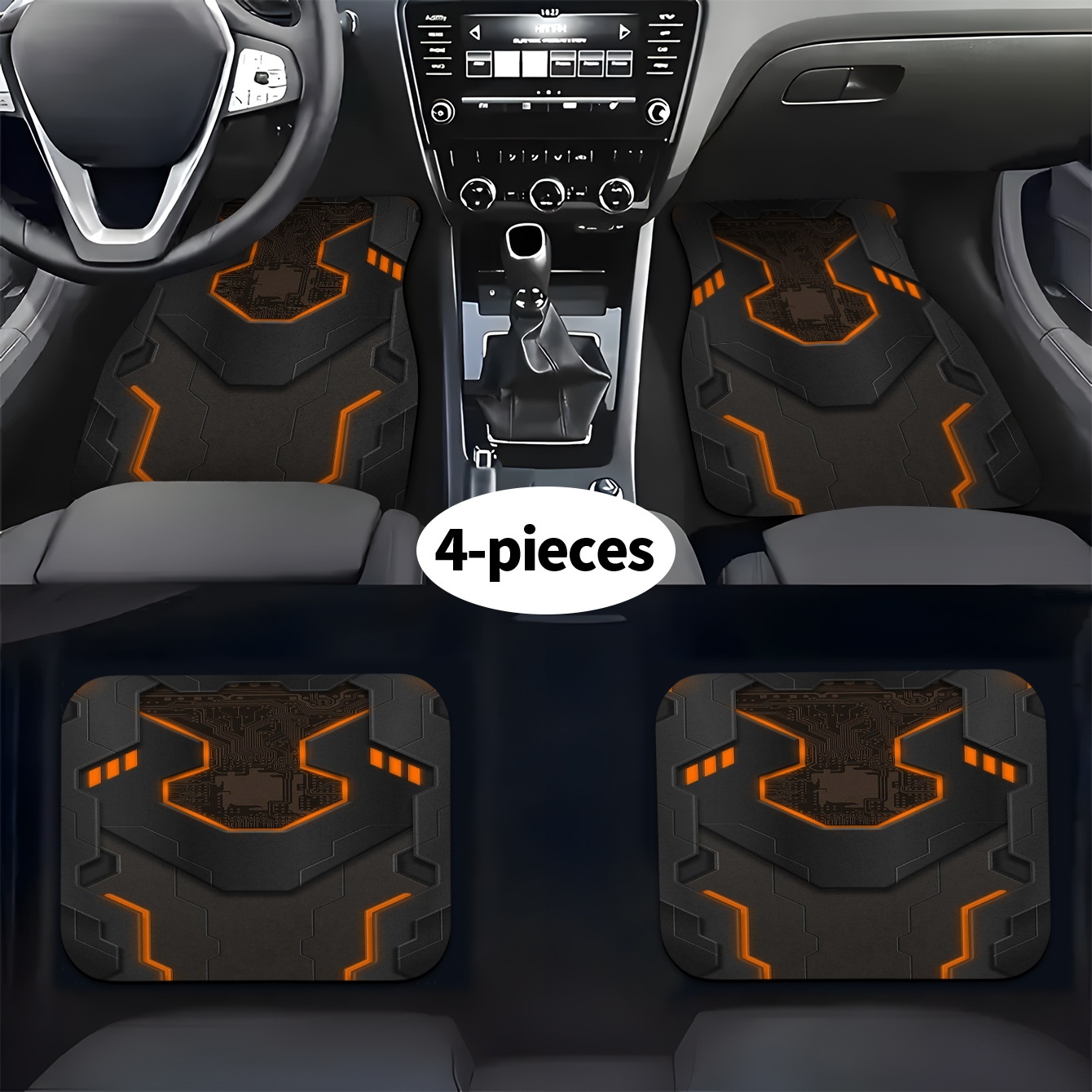 4pcs All-Weather Fit Car Mats  - огляд і ціна Interior Design Tech