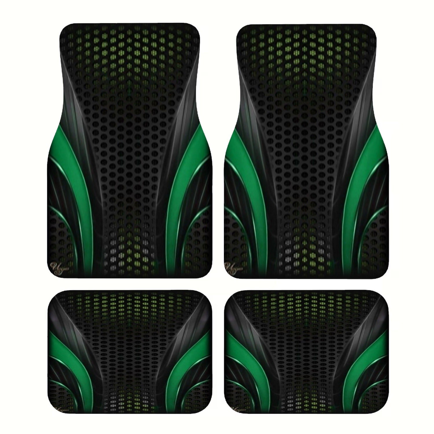 4pcs Futuristic Green Black Ca - огляд і ціна Interior Design Tech