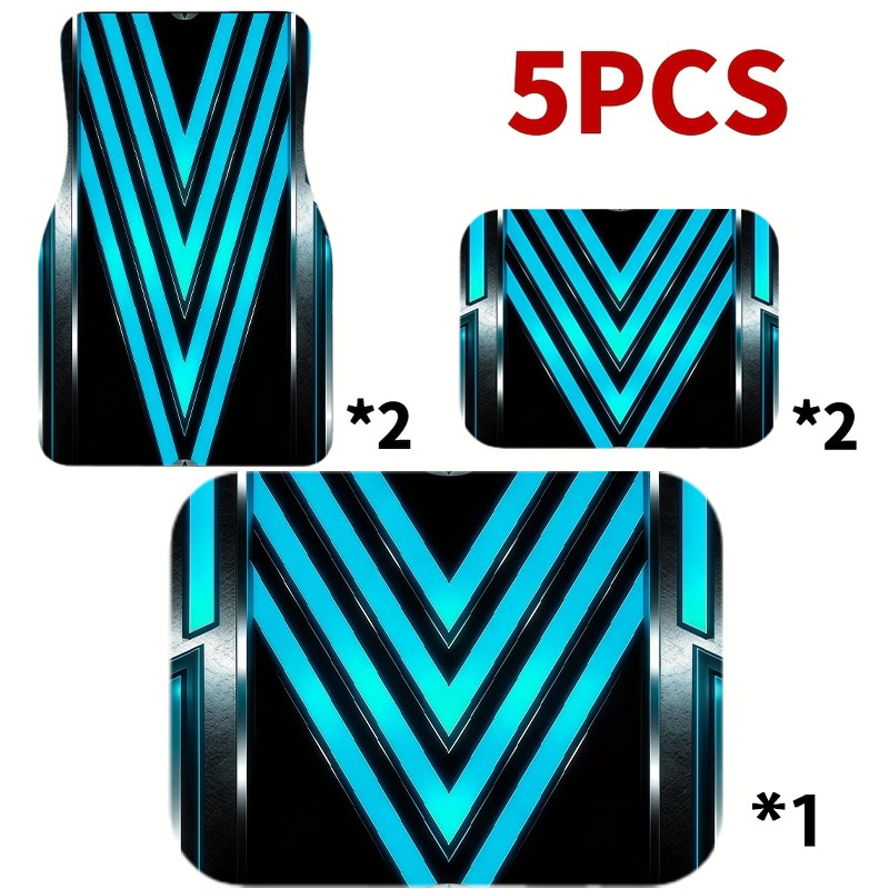 5pcs Car Floor Mats, Futuristi - огляд і ціна Interior Design Tech