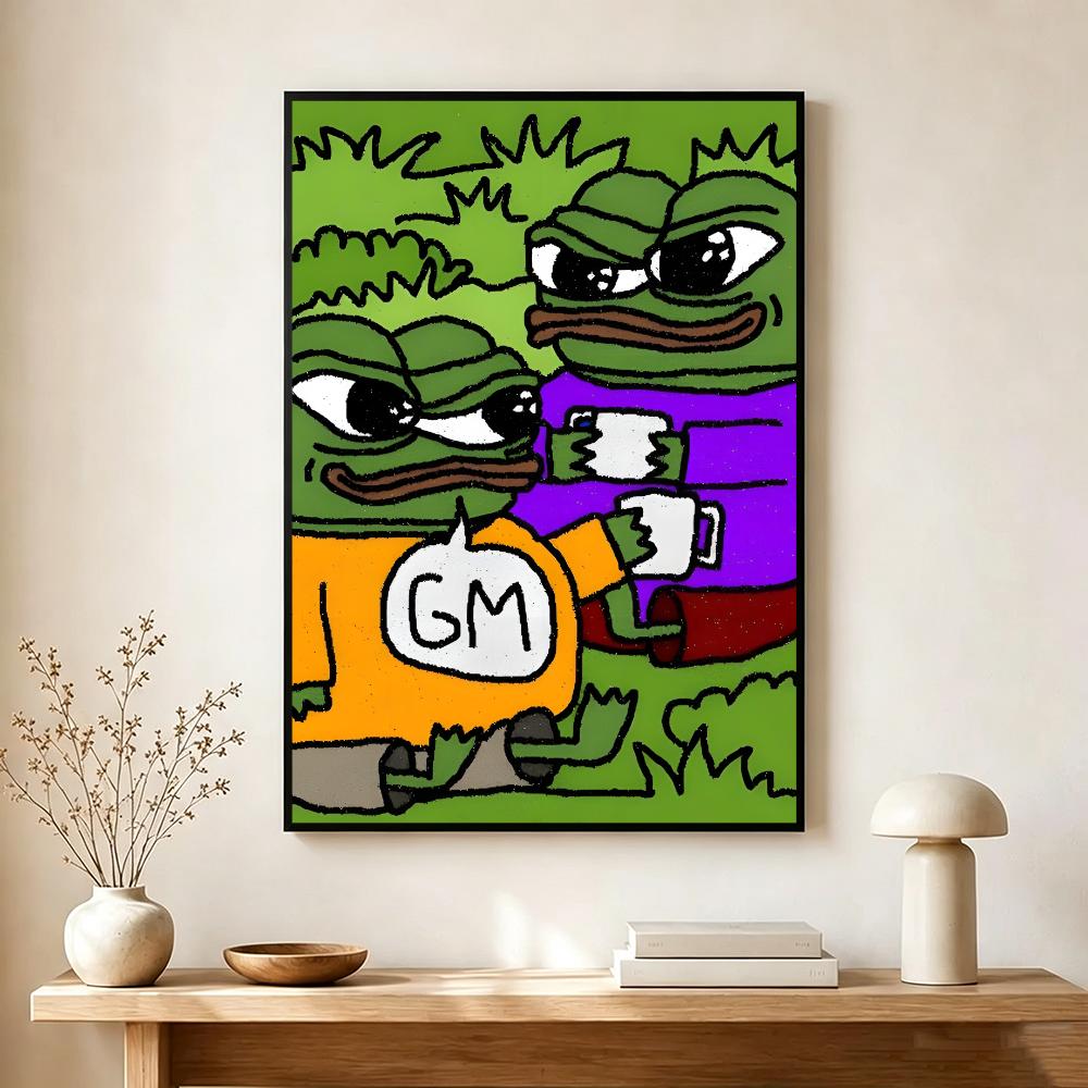 Internet Meme P-pepe the Frog  - огляд і ціна Interior Design Poster