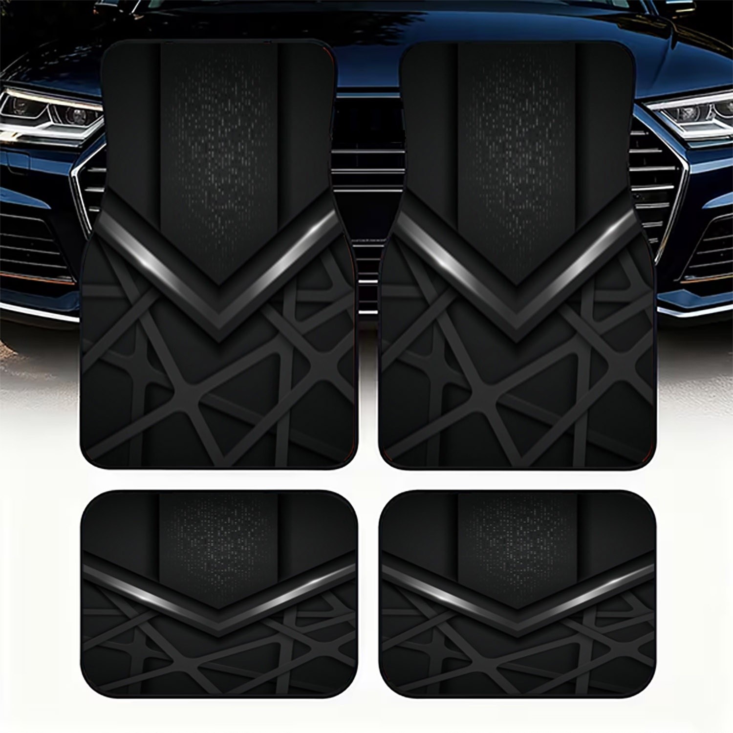 4pcs Car Floor Mats With Futur - огляд і ціна Interior Design Tech