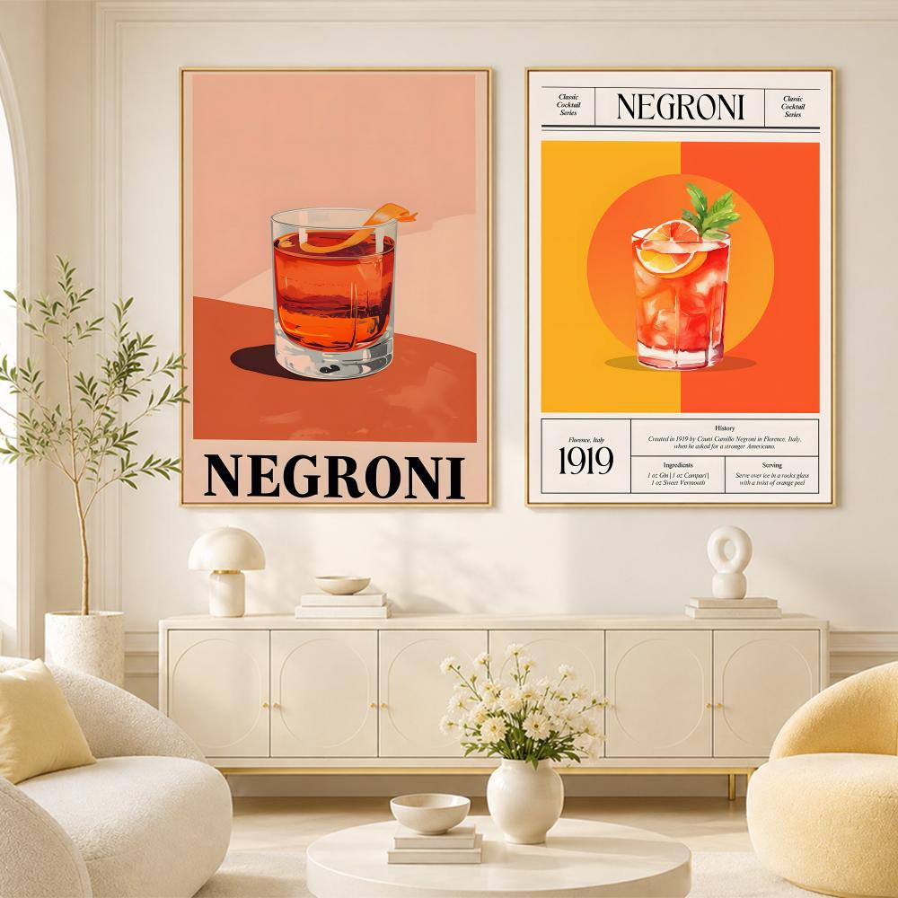 Retro Modern Classic Negroni C - огляд і ціна Interior Design Poster