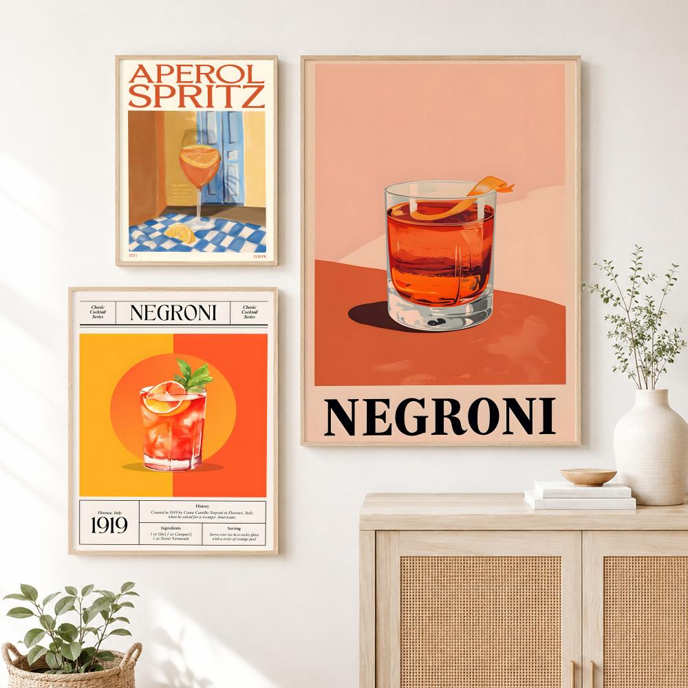 Retro Modern Classic Negroni C - огляд і ціна Interior Design Poster